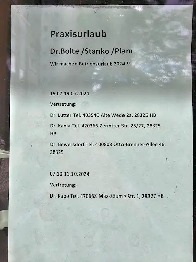 Bremen Ost Hausärzte Dr. med Bolte - Plam - Stanko