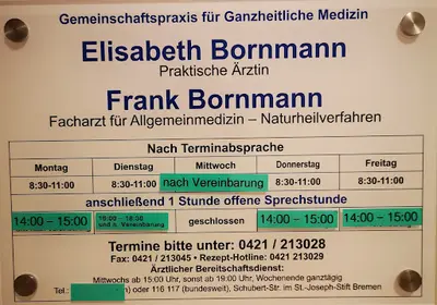 Gemeinschaftspraxis für ganzheitliche Medizin Elisabeth und Frank Bornmann