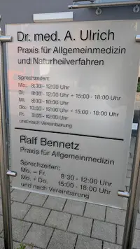 Praxisgemeinschaft Dr. A. Ulrich und R. Bennetz
