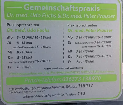 Gemeinschaftspraxis - Dr. Fuchs & Dr. Prauser