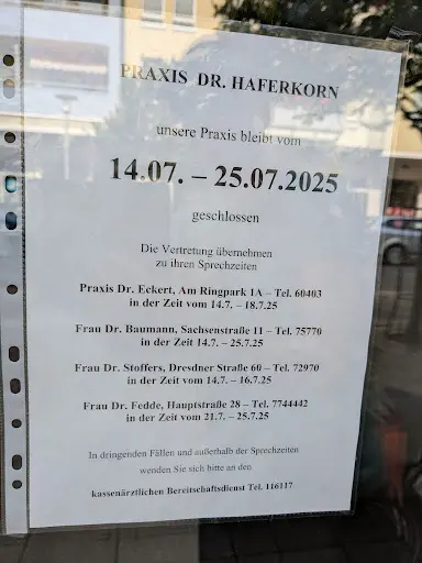 Dr. med. Martin Haferkorn Facharzt für Allgemeinmedizin