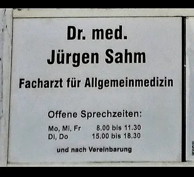 Dr. med. Jürgen Sahm Facharzt für Allgemeinmedizin