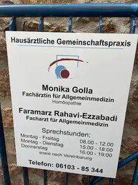 Hausärztliche Gemeinschaftspraxis Golla und Rahavi-Ezzabadi