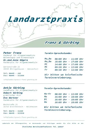 ÜBAG Landarztpraxis Franz, Hägele, Wartner