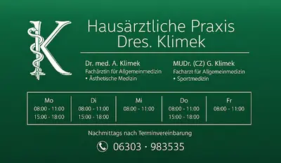 Dr. med. Annemarie Klimek & Dr. med. Georg Klimek, Fachärzte für Allgemeinmedizin, Sportmedizin