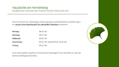 Hausärzte am Herrenberg (ehemals Praxis Dr.med. Ingrid Wicht)