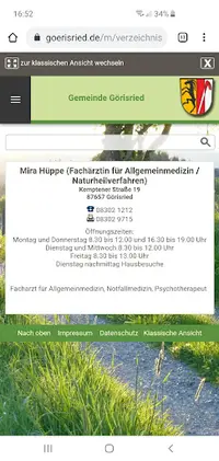 Allgemeinarztpraxis Mira Hüppe