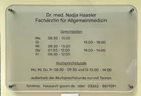 Hausarztpraxis Gosen | Dr. med. N. Haasler | Fachärztin für Allgemeinmedizin
