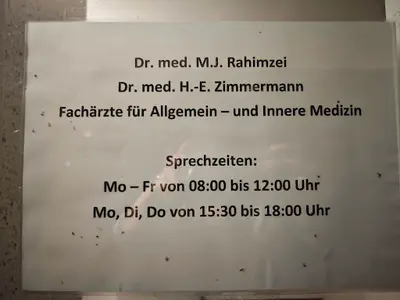 Dr.med. M.J. Rahimzei / Dr. med. R. Ahrary / Dr. med. H.E. Zimmermann