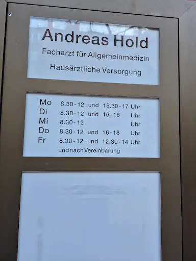 Andreas Hold, Facharzt für Allgemeinmedizin