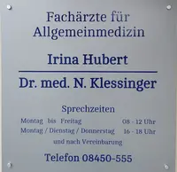Hausärzte Fr. Irina Hubert und Dr. med. Nikolaus Klessinger