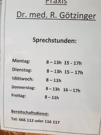 Gemeinschaftspraxis Dr. med. Reiner Götzinger, Dr. med. univ. Fabienne Bartsch