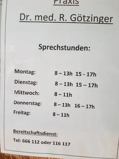 Gemeinschaftspraxis Dr. med. Reiner Götzinger, Dr. med. univ. Fabienne Bartsch
