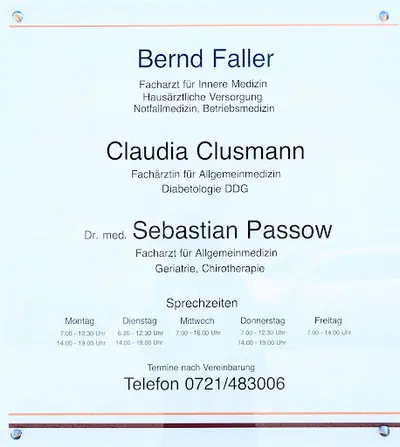 Herr Bernd Faller /Frau Claudia Clusmann