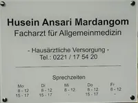 Husein Ansari Mardangom, Hausarzt