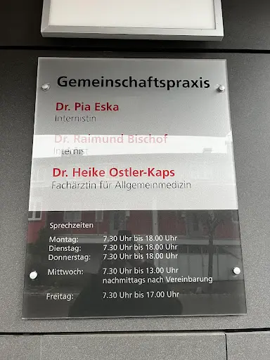 Dr. Pia Eska, Dr. med Raimund Bischof, Dr. Heike Ostler-Kaps