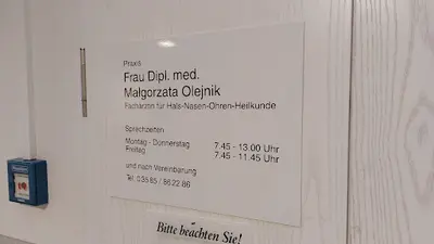 Malgorzata Olejnik FÄ für HNO-Heilkunde