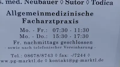 Praxisgemeinschaft Marktl Dres. med. Neubauer - Sutor - Todica