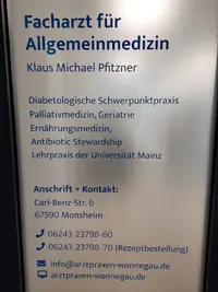 Arztpraxis Wonnegau - Zweigstelle Monsheim