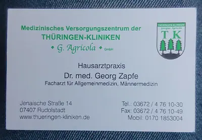 Hausärztliche Praxis Dr. med. Georg Zapfe