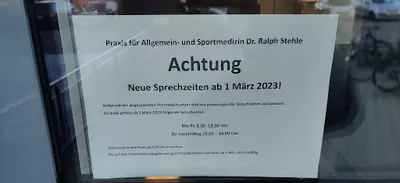 Dr. Ralph Stehle - Praxis für Allgemein- & Sportmedizin