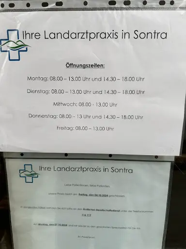 Ihre Landarztpraxis in Sontra, Dr. med. G. Hünermund & J. Wendt, Dr. B. Weishaar, Dr. T. Meister