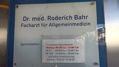 Roderich Bahr Arzt Allgemeinmedizin