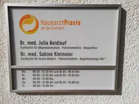 Hausarztpraxis an der Eschach (Fr. Dr. Heidlauf und Fr. Dr. Kleimaier (ehem. Dr. Erdel))