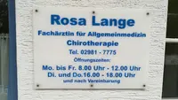 Rosa Lange - Fachärztin für Allgemeinmedizin - Chirotherapie