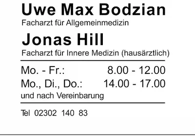 Gemeinschaftspraxis Bodzian und Hill